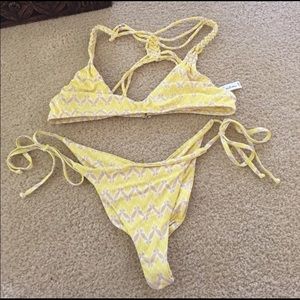 Frankie's bikini yellow bikini!!